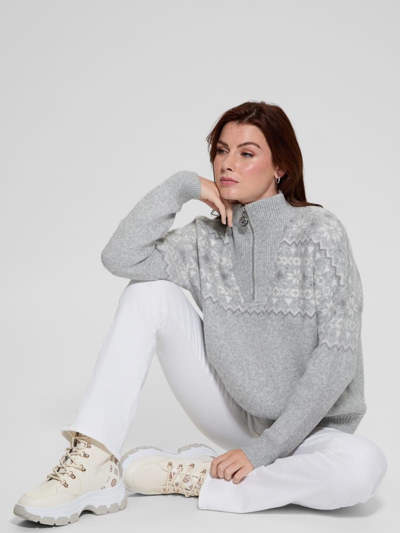 【特別セール品】 Half-Zip GUESS | Sweater Pullover Wool-Blend Clothing