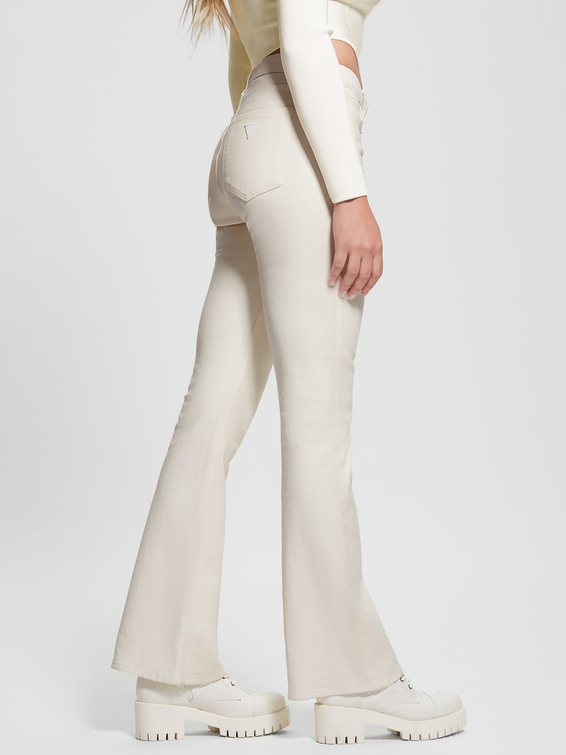 White clearance flare jeggings