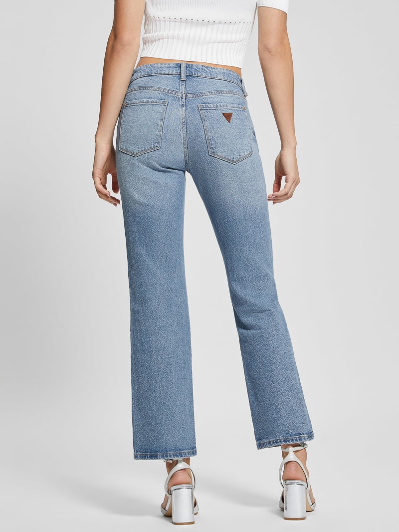 Bootcut Ultra-Low Rise Jeans in Cerise Wash, GUESS.ca