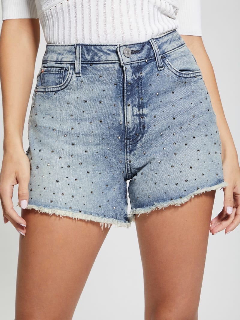 Rhinestone Denim Shorts | GUESS