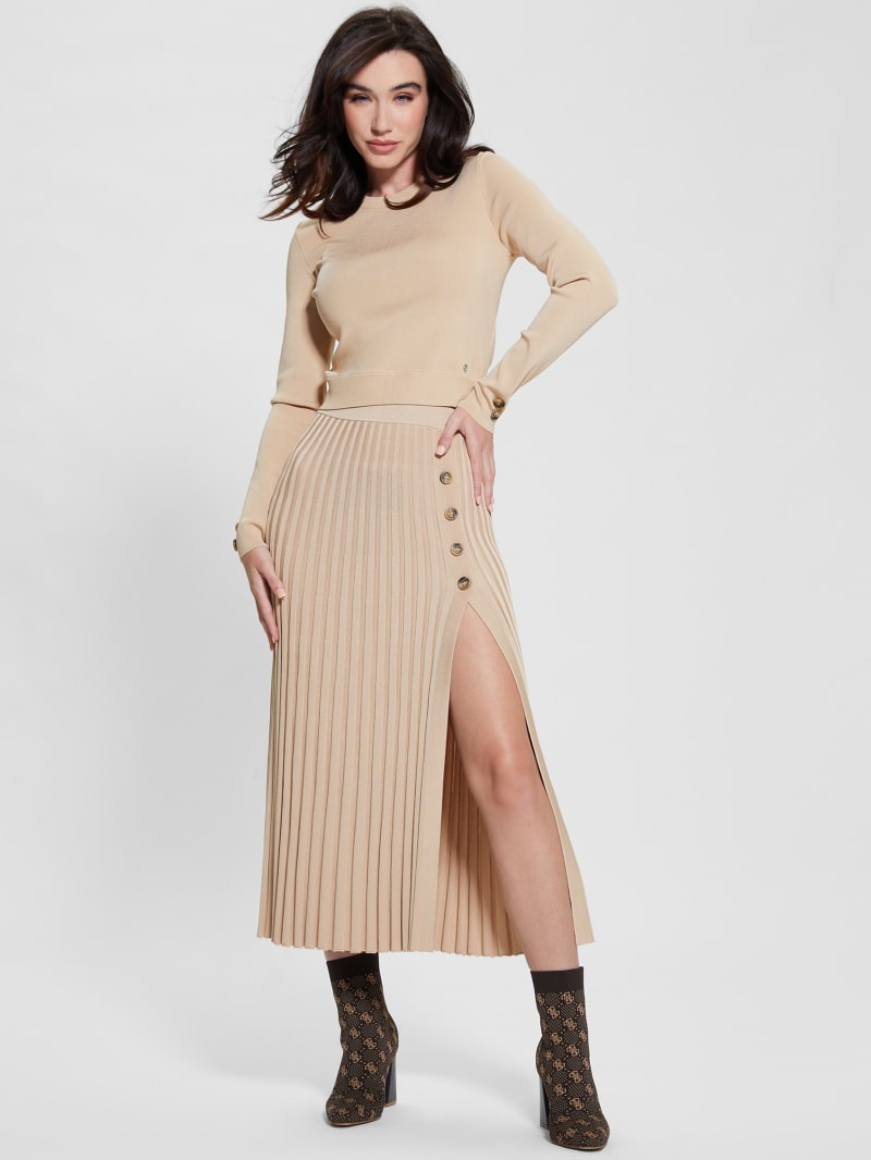 Shopie Pleated Sweater Skirt
