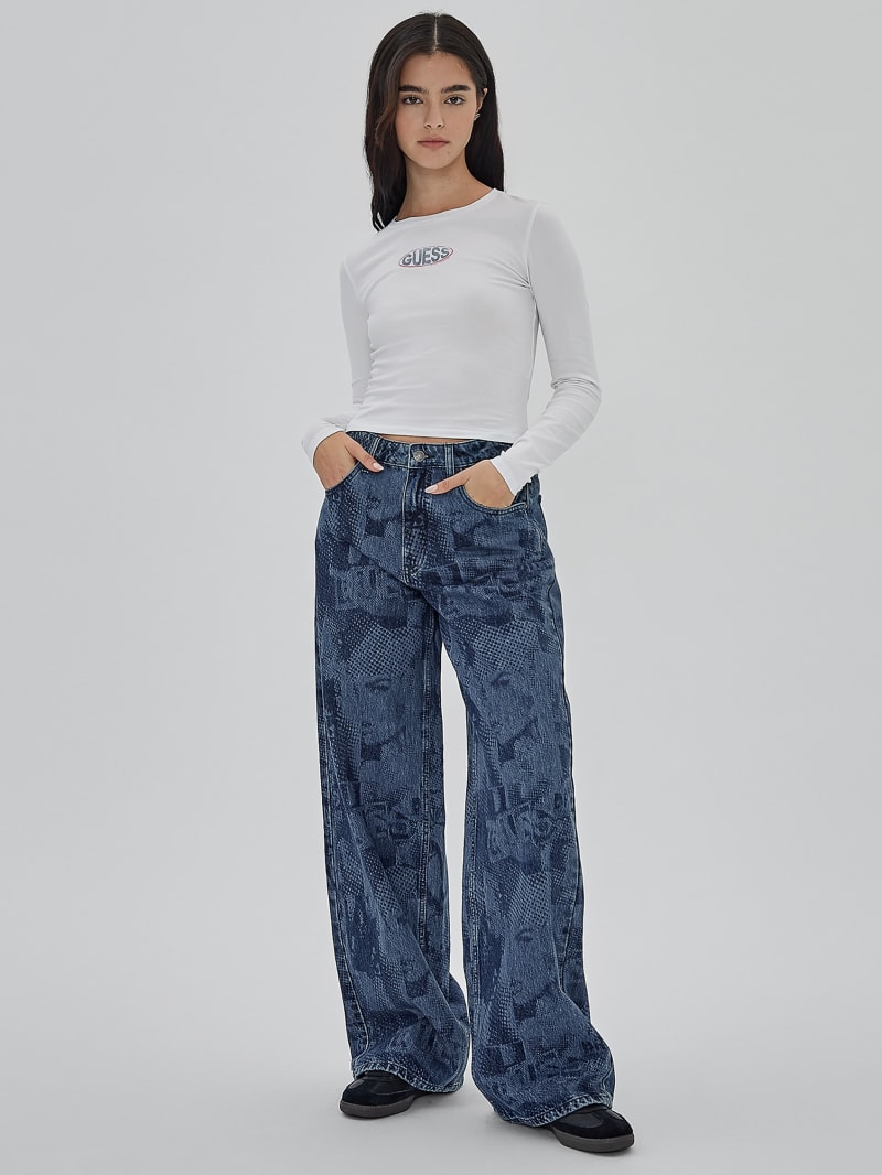 【GUESS USA】24fw PIECED JEANS pieced jeans | GUESS