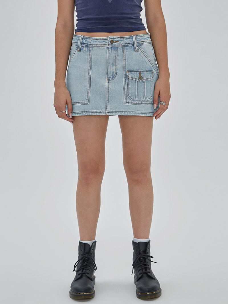 GUESS Originals Cargo Denim Skirt | GUESS