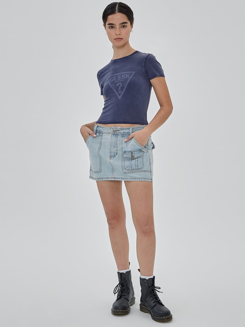 Guess jeans skirt deals
