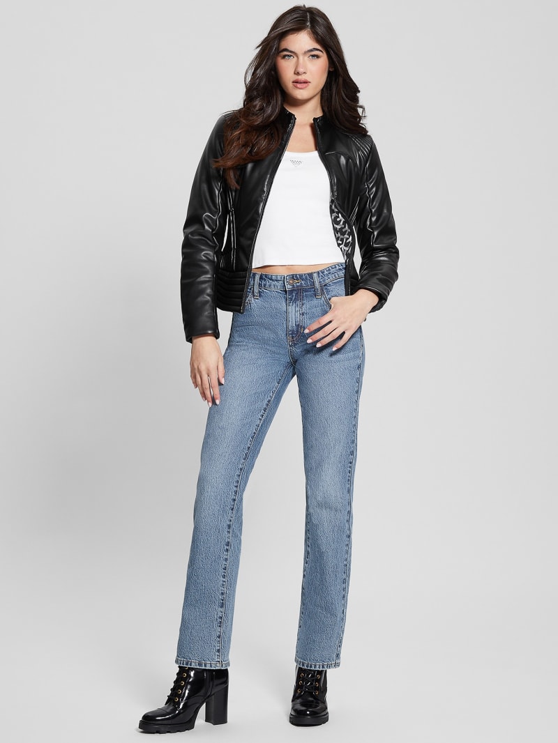 Leah pu 2025 waterfall jacket