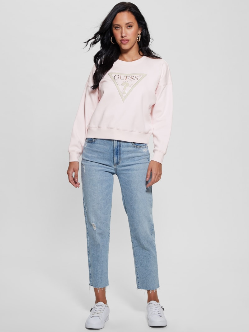 Guess HOODY ICON Pink - Free delivery