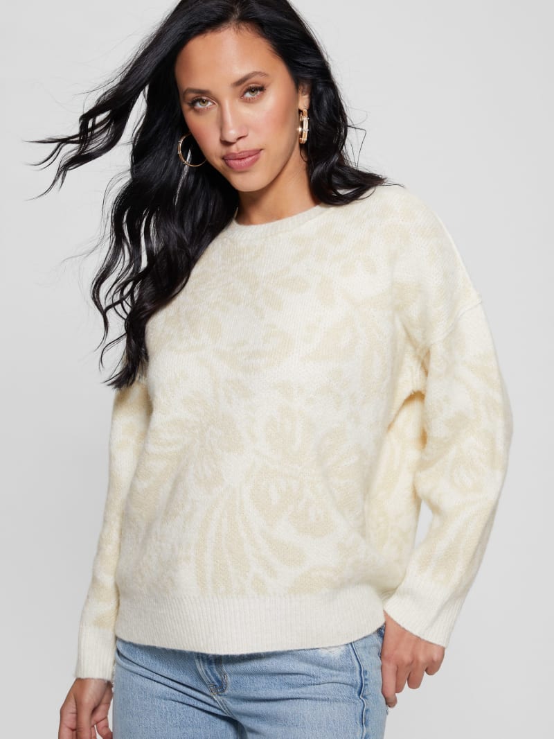 Hibiscus Wool-Blend Sweater