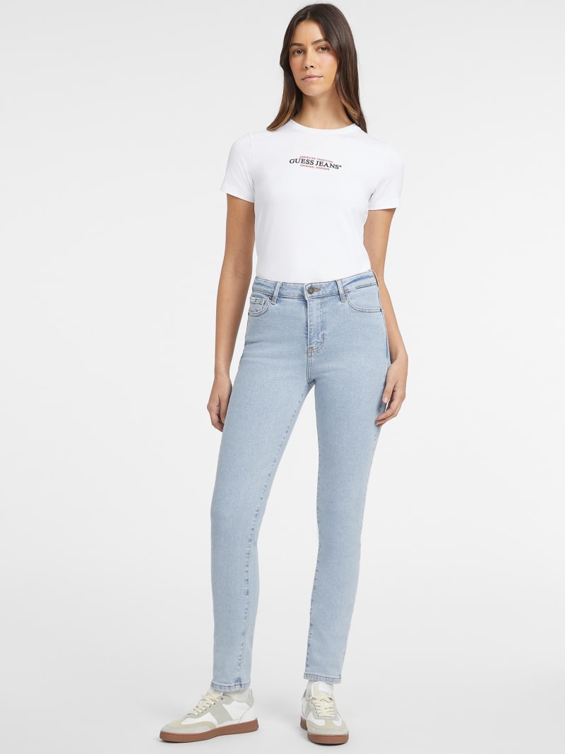 GUESS JEANS G05 High Rise Skinny Jeans Gj Light Wash 28