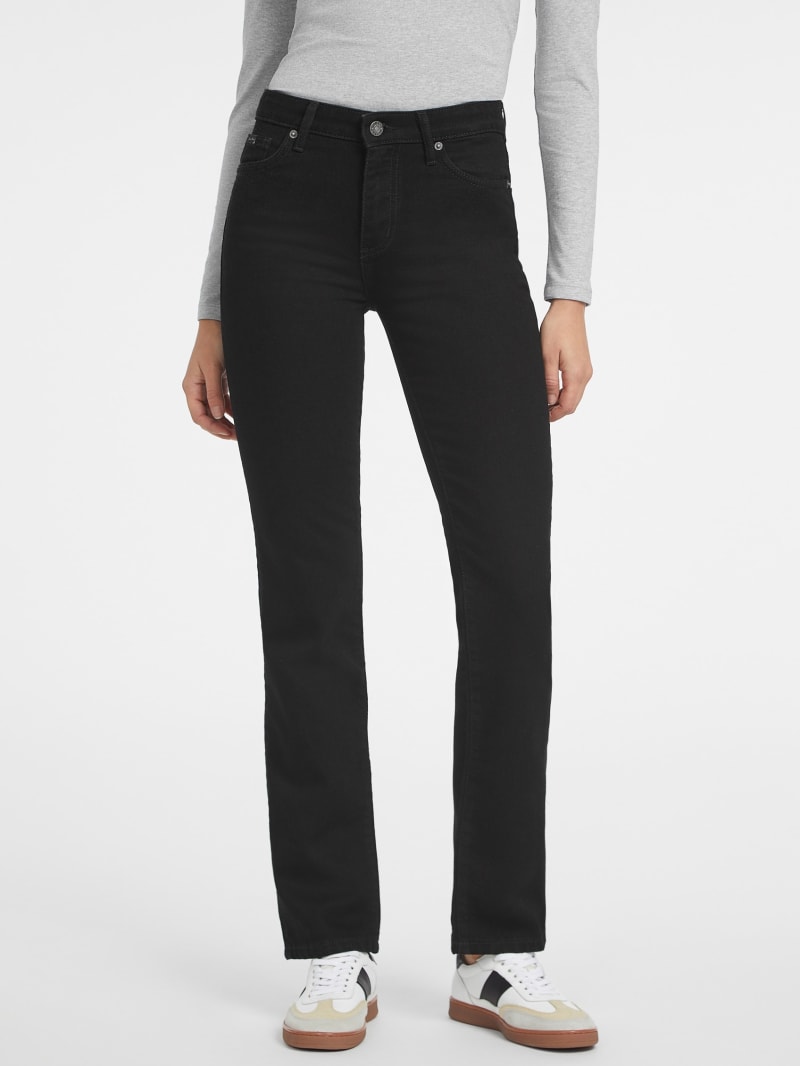Guess women's black jeans top