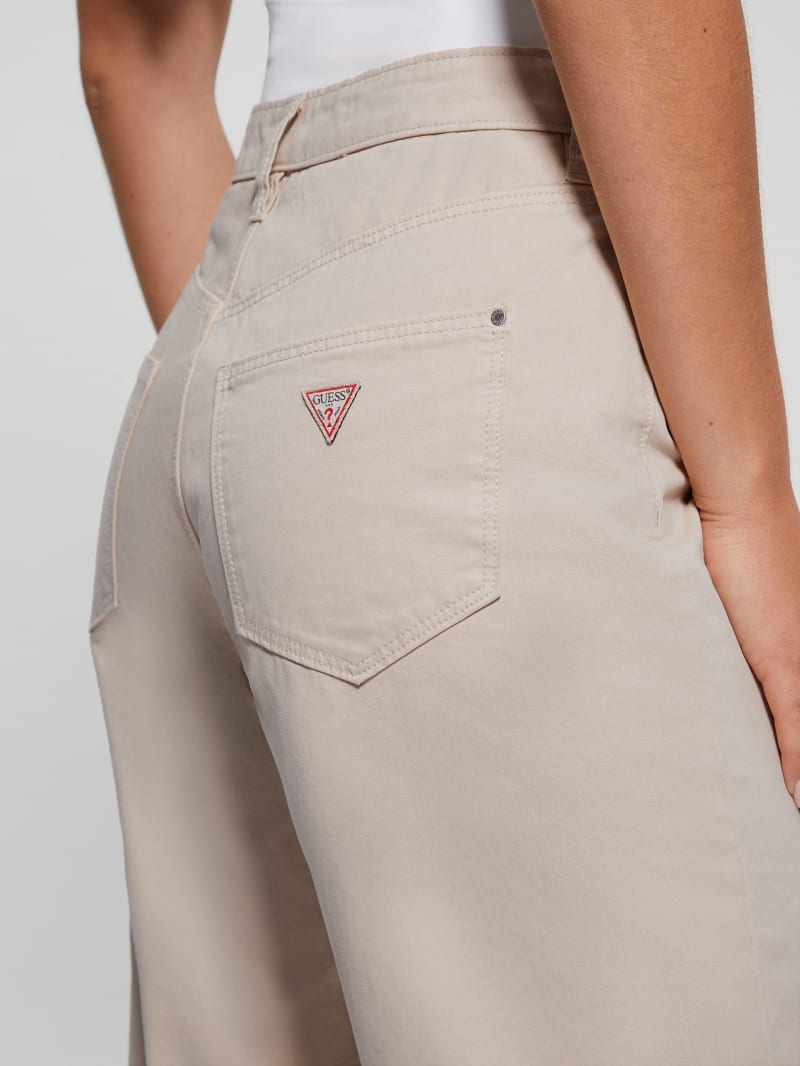 Bellflower Twisted Leg Twill Pants