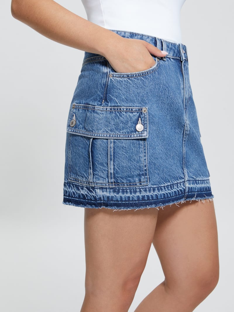 Guess naomi denim pencil skirt shop
