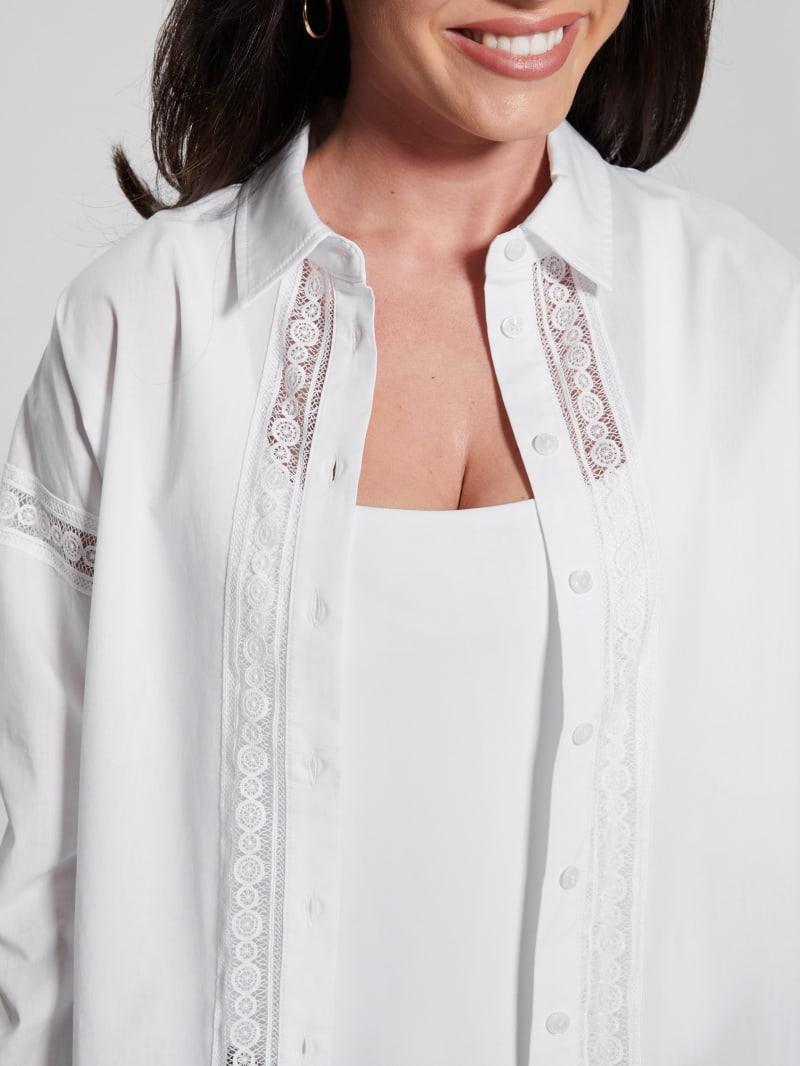 Abigail Lace Trim Shirt | GUESS