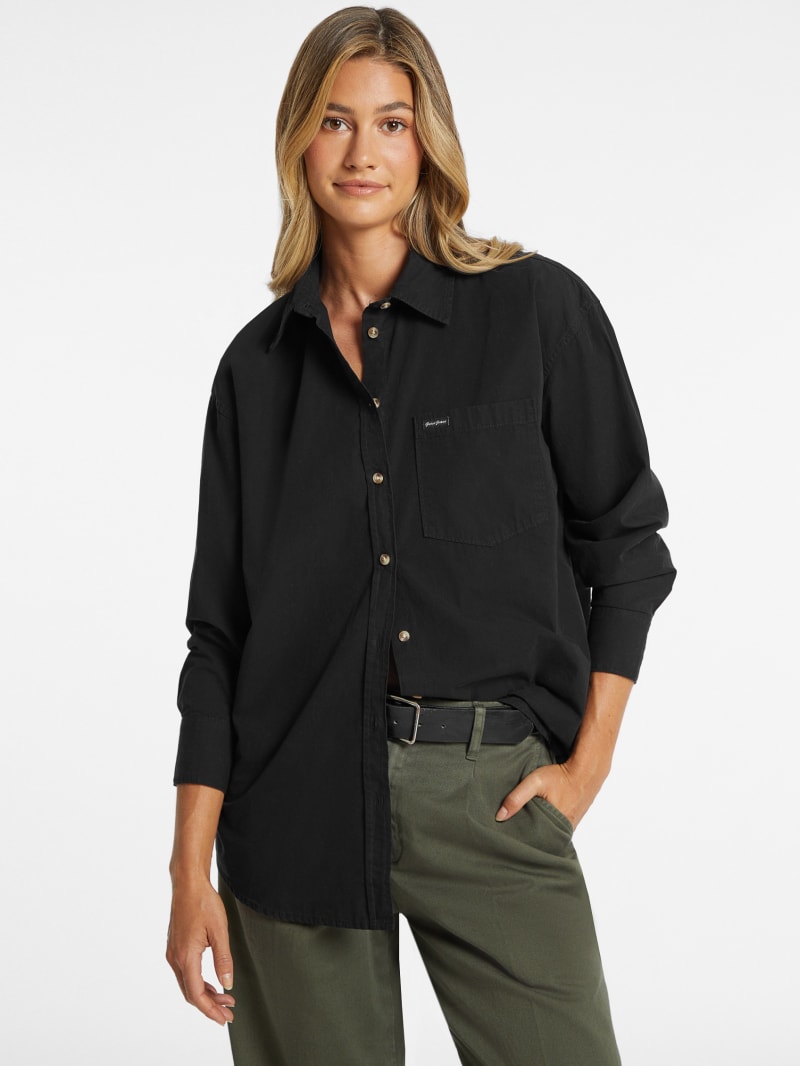 Oversized Long Sleeve Pocket Shirt GUESS