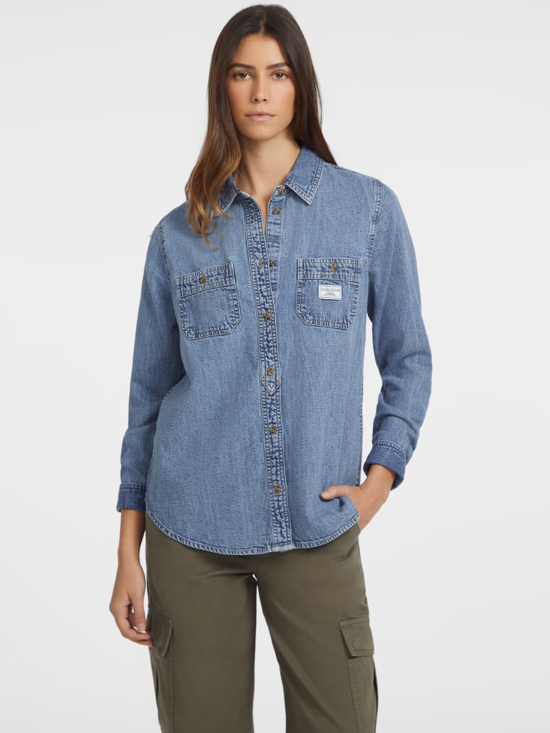 Guess chambray shirt on sale