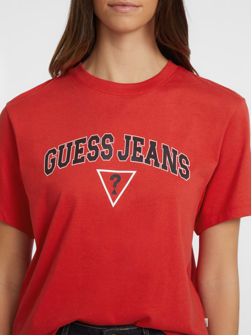 Guess women's logo tee discount