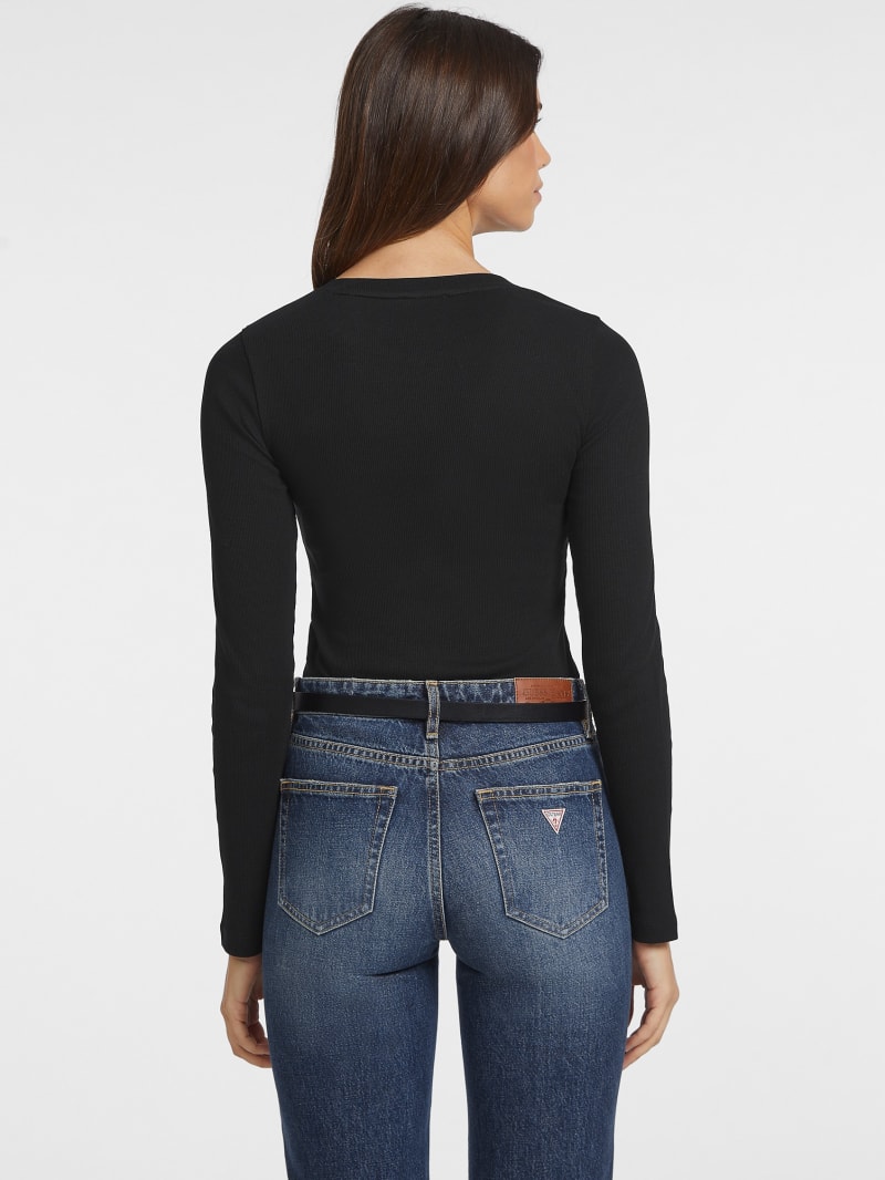 Slim Rib-Knit Star Tee | GUESS Jeans