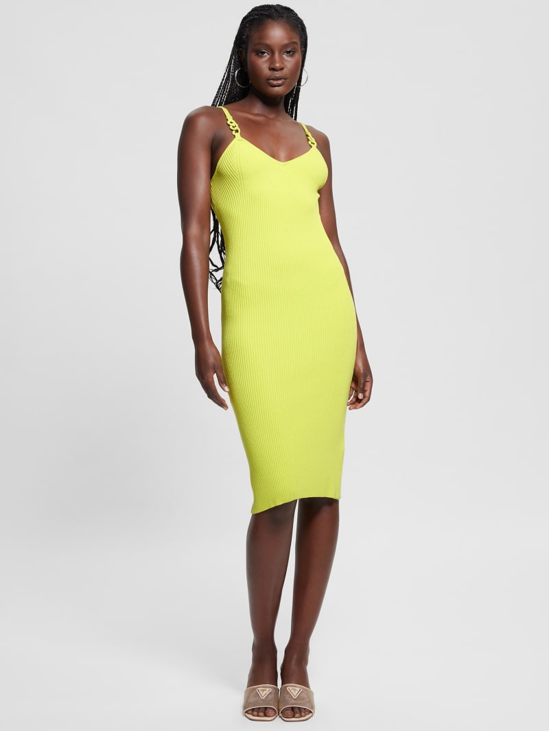 Guess yellow dress store