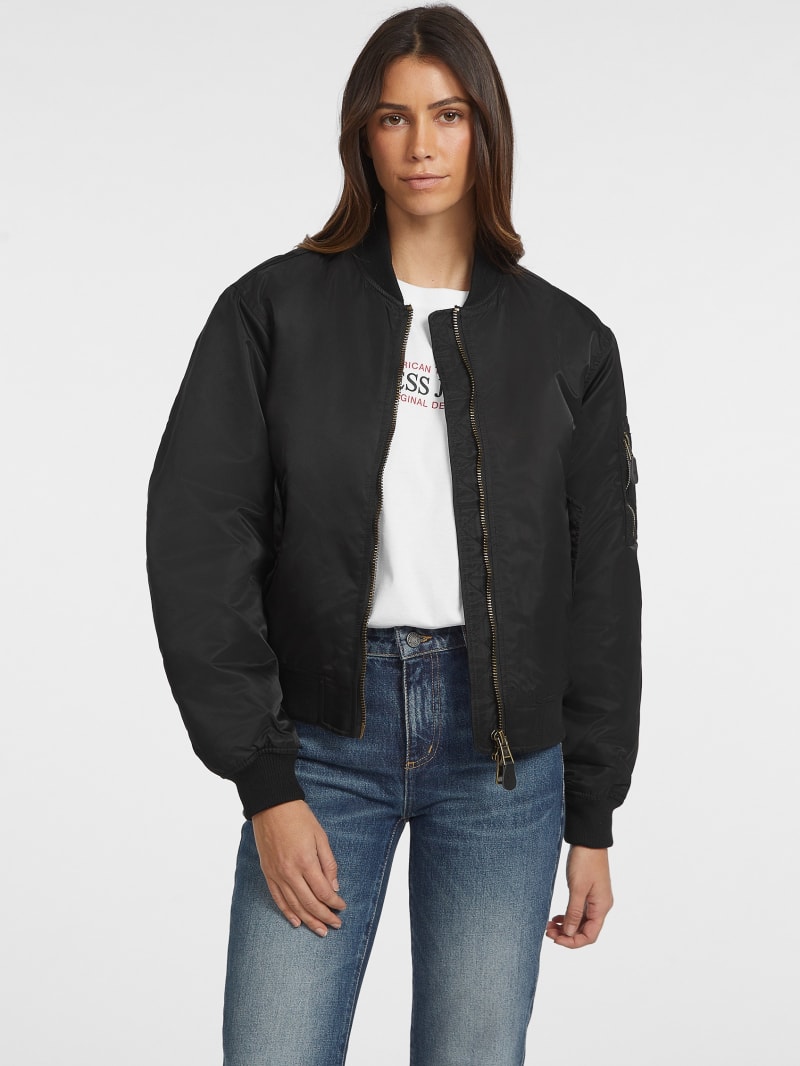 Nylon Bomber Jacket GUESS Canada