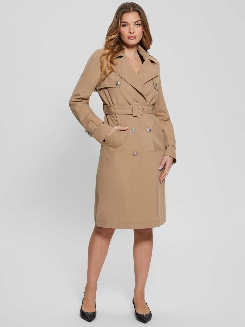 Guess trench coat womens deals