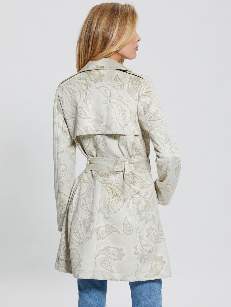 Vilma Faux Suede Trench Coat