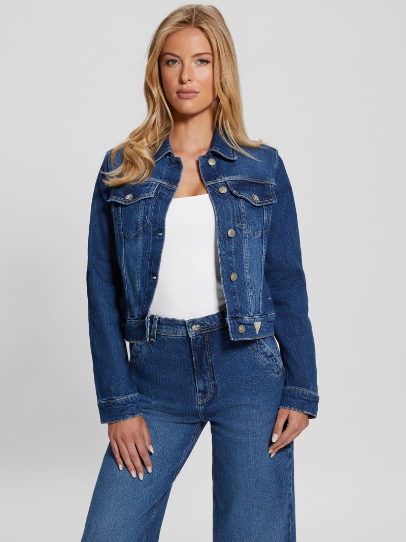 Guess denim trucker jacket on sale
