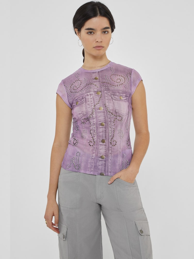 Guess mesh shirt new arrivals