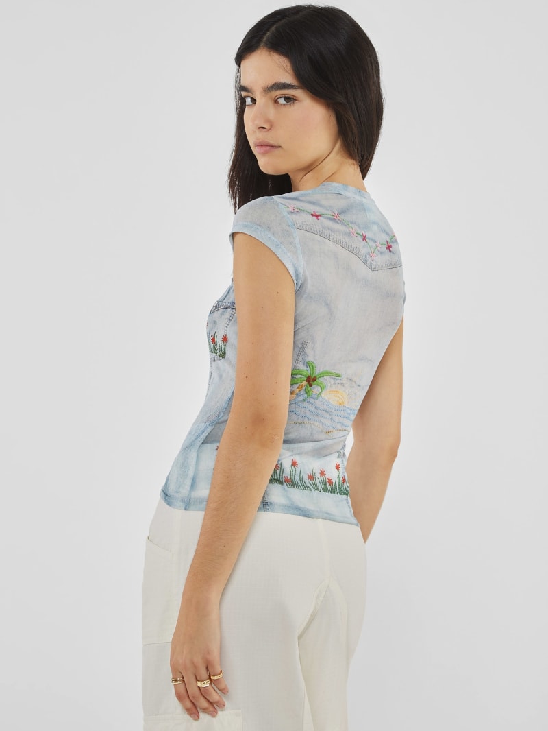 Guess mesh top shop