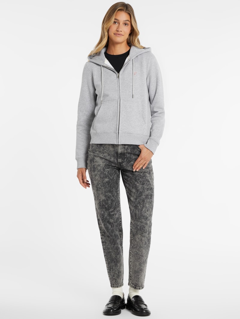 Mini Patch Zip-Up Sweatshirt | GUESS Jeans