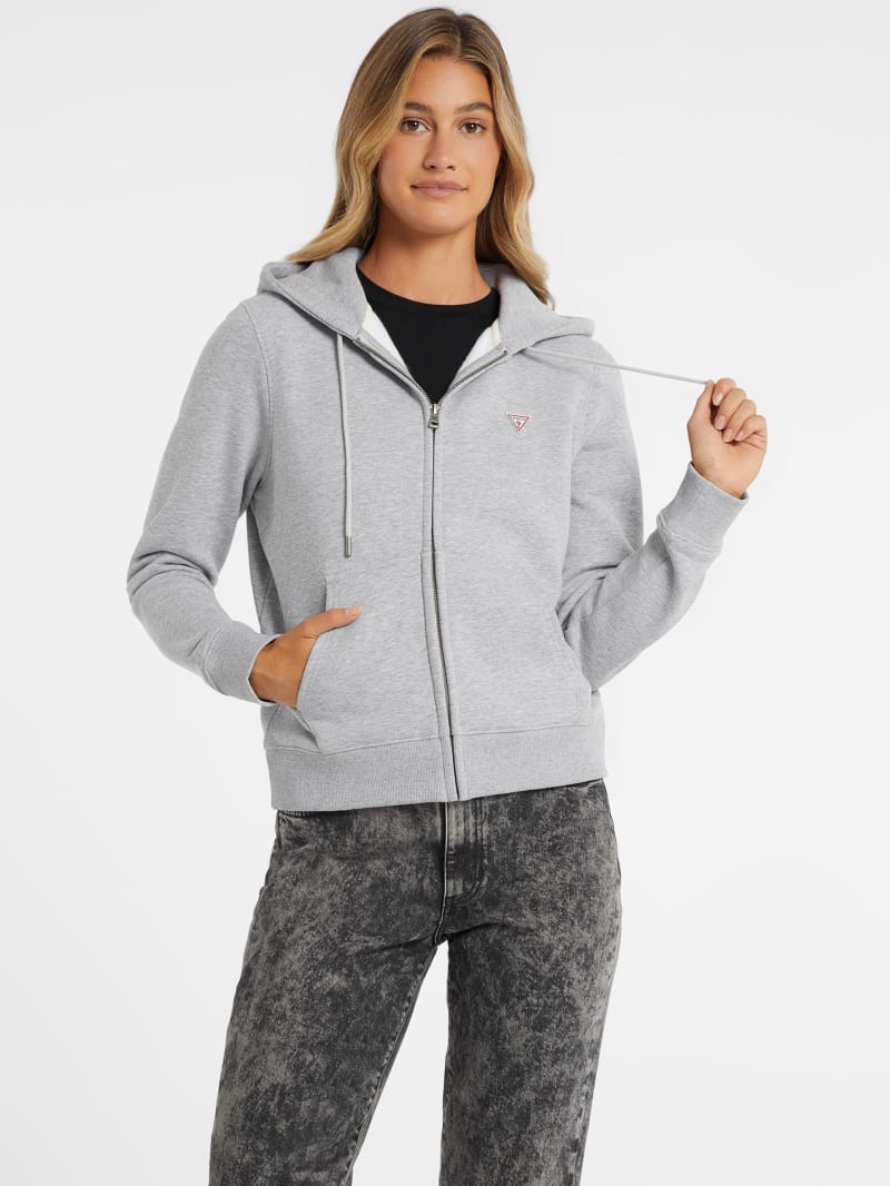 Mini Patch Zip-Up Sweatshirt | GUESS Jeans