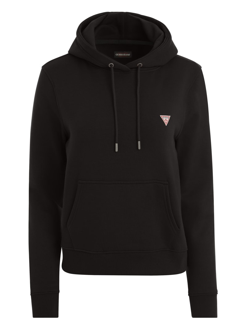 GUESS Maglietta Baby Con Mini Patch Logo: Jersey Di Cotone Nero Per Bambina, Taglia XS