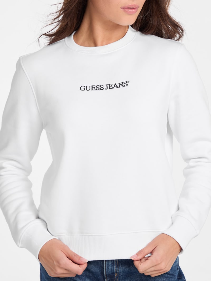Guess embossed logo sweatshirt outlet