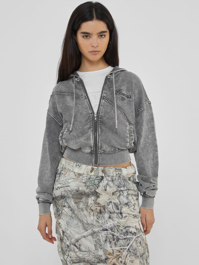 Grey guess hoodie online