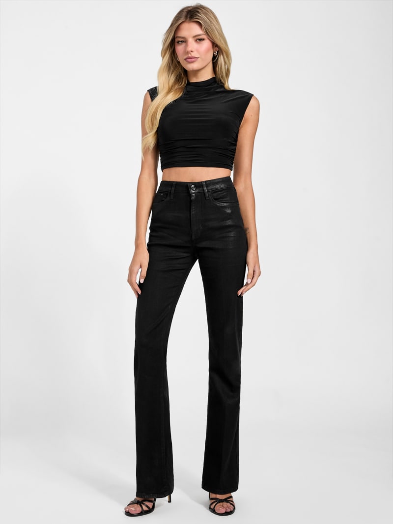 Eco Coated Sexy Flare Jeans