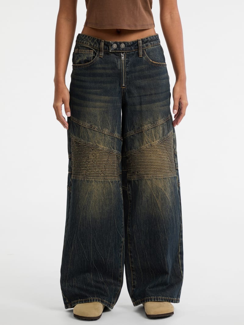 GUESS® GUESS Originals Moto Wide-Leg Jeans