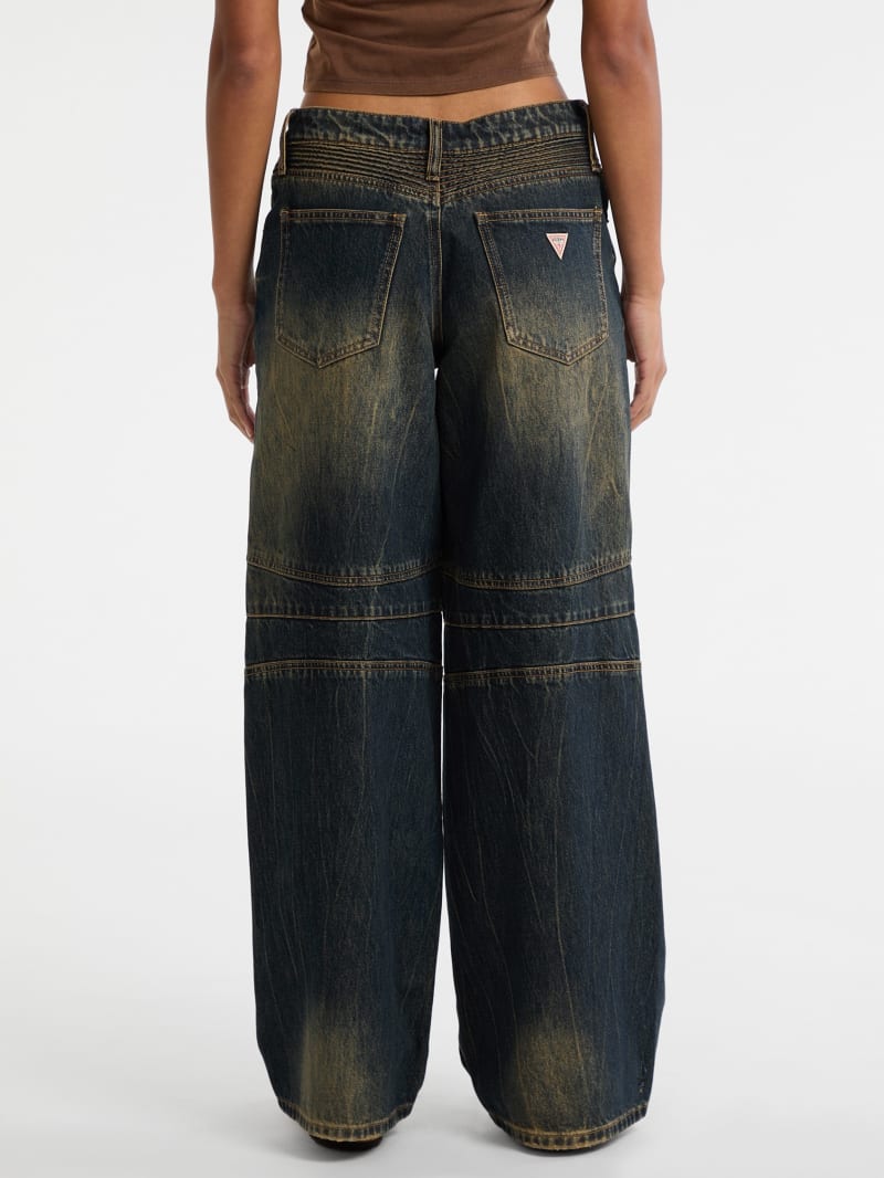GUESS® GUESS Originals Moto Wide-Leg Jeans