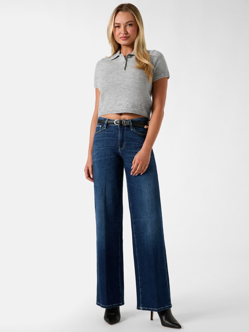 Mid-Rise Sexy Palazzo Wide-Leg Jeans