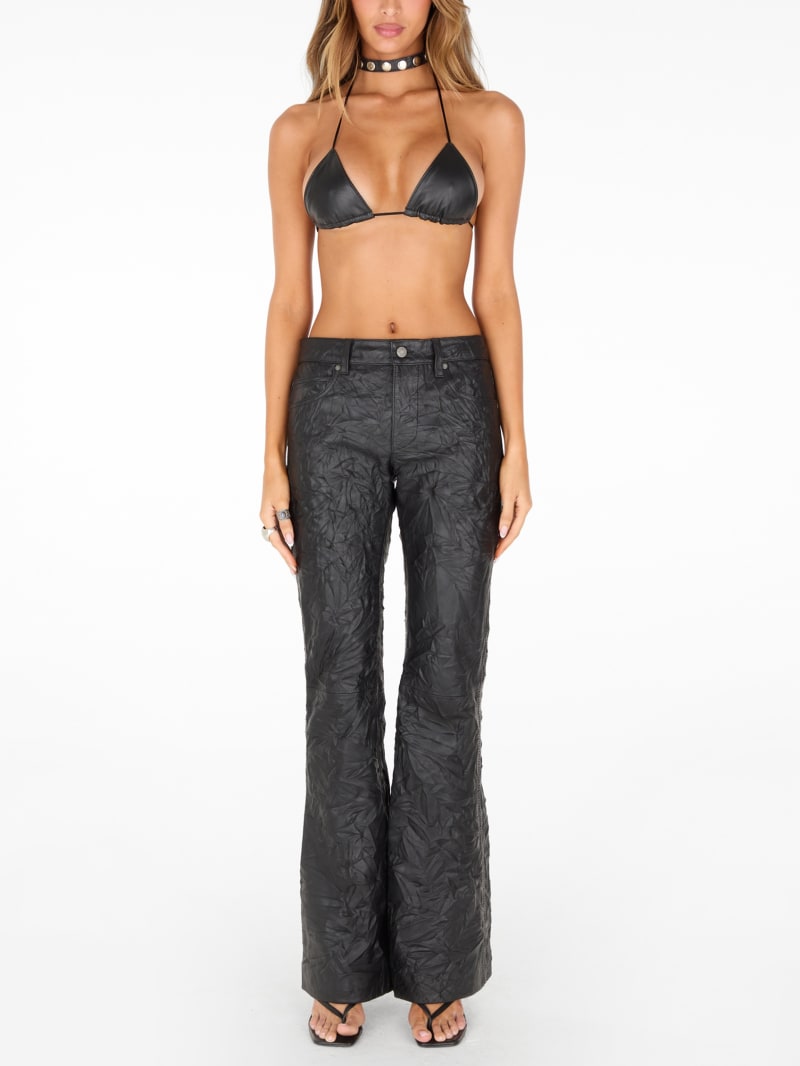 GUESS® flared leather pants