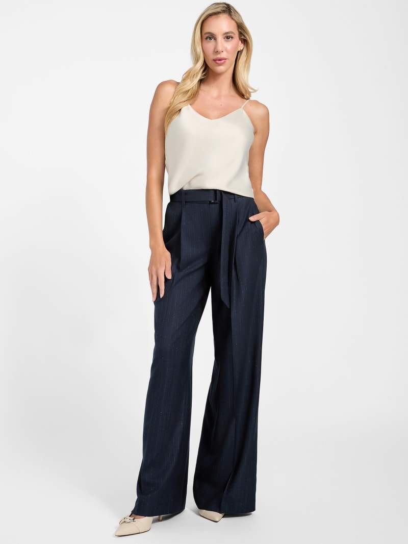Eco Zanita Pinstripe Relaxed Pants | GUESS
