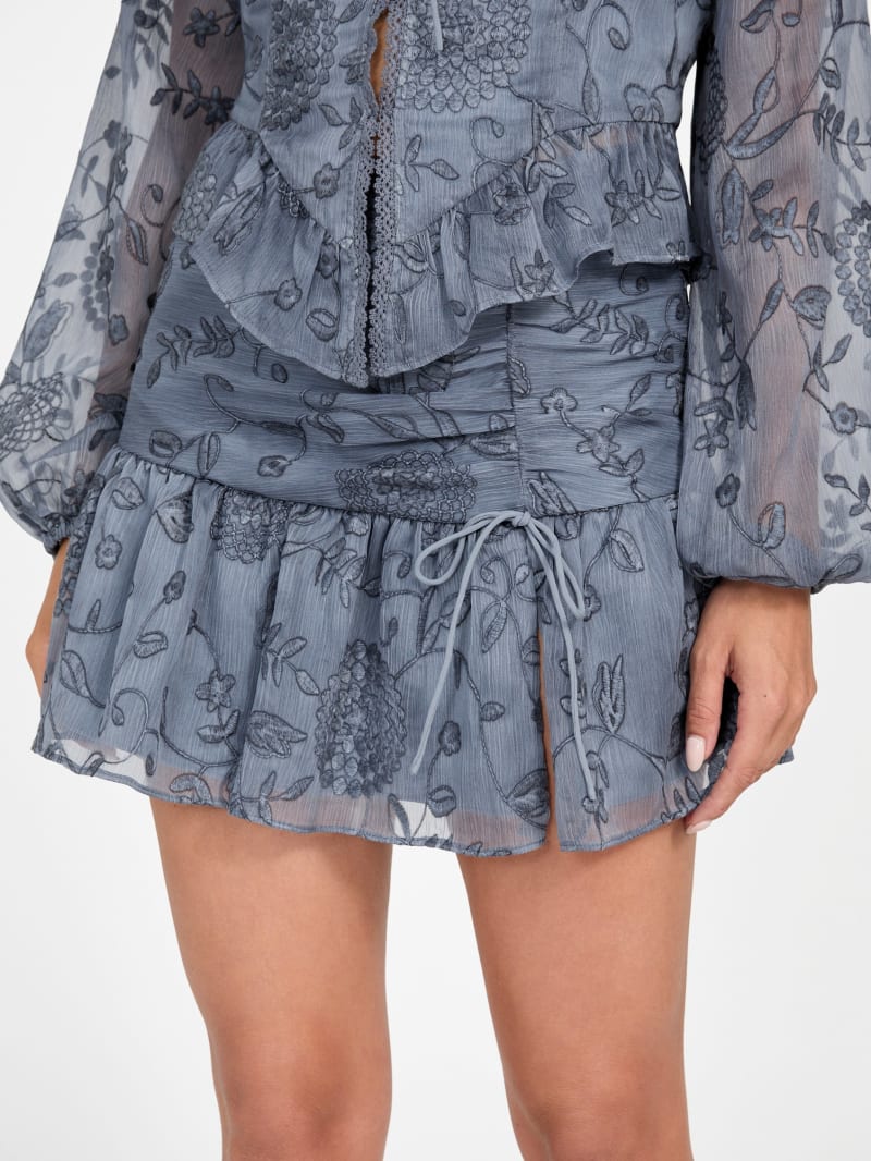 Seiah Chiffon Mini Skirt
