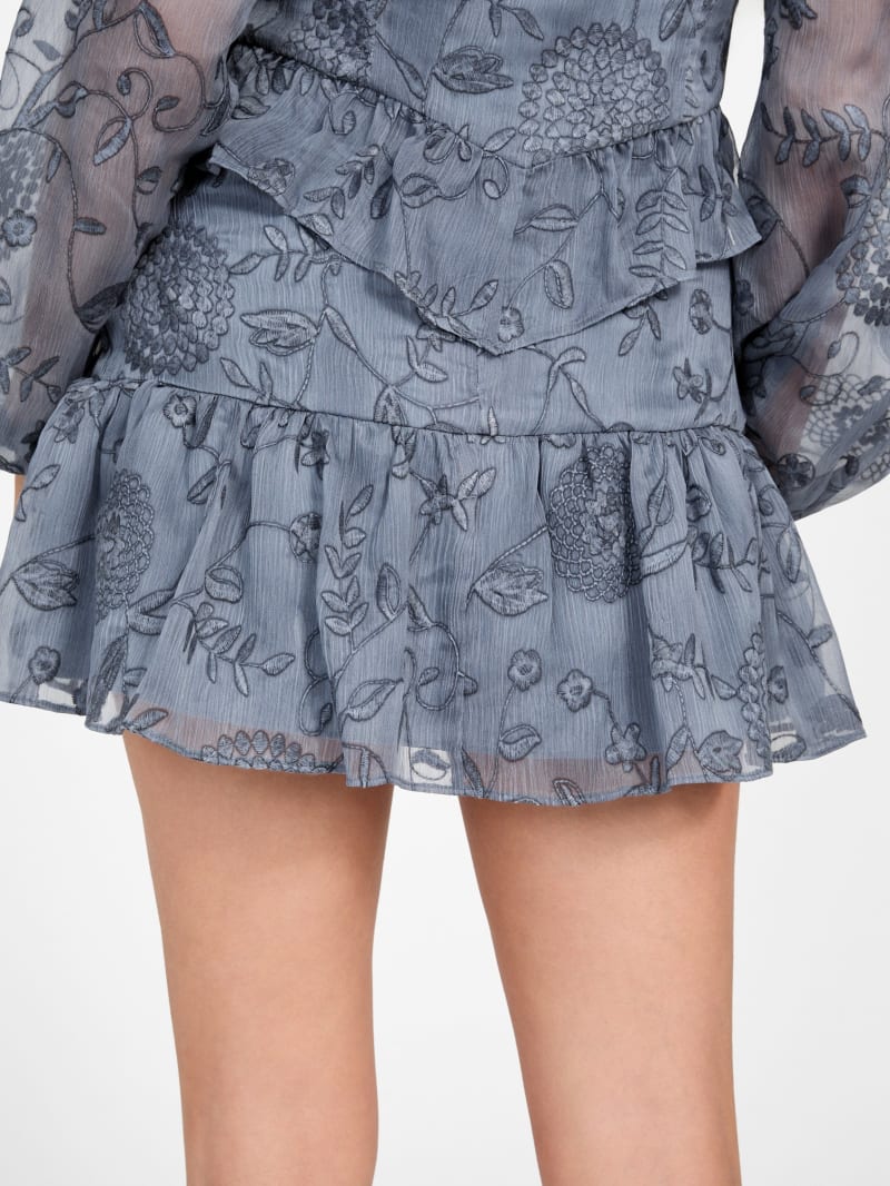 Seiah Chiffon Mini Skirt