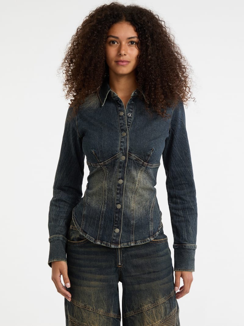 GUESS® GUESS Originals Denim Corset Top
