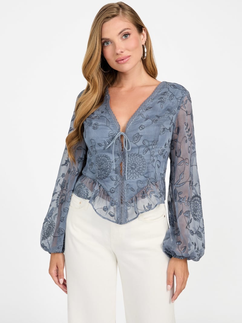 Seiah Tie-Front Top