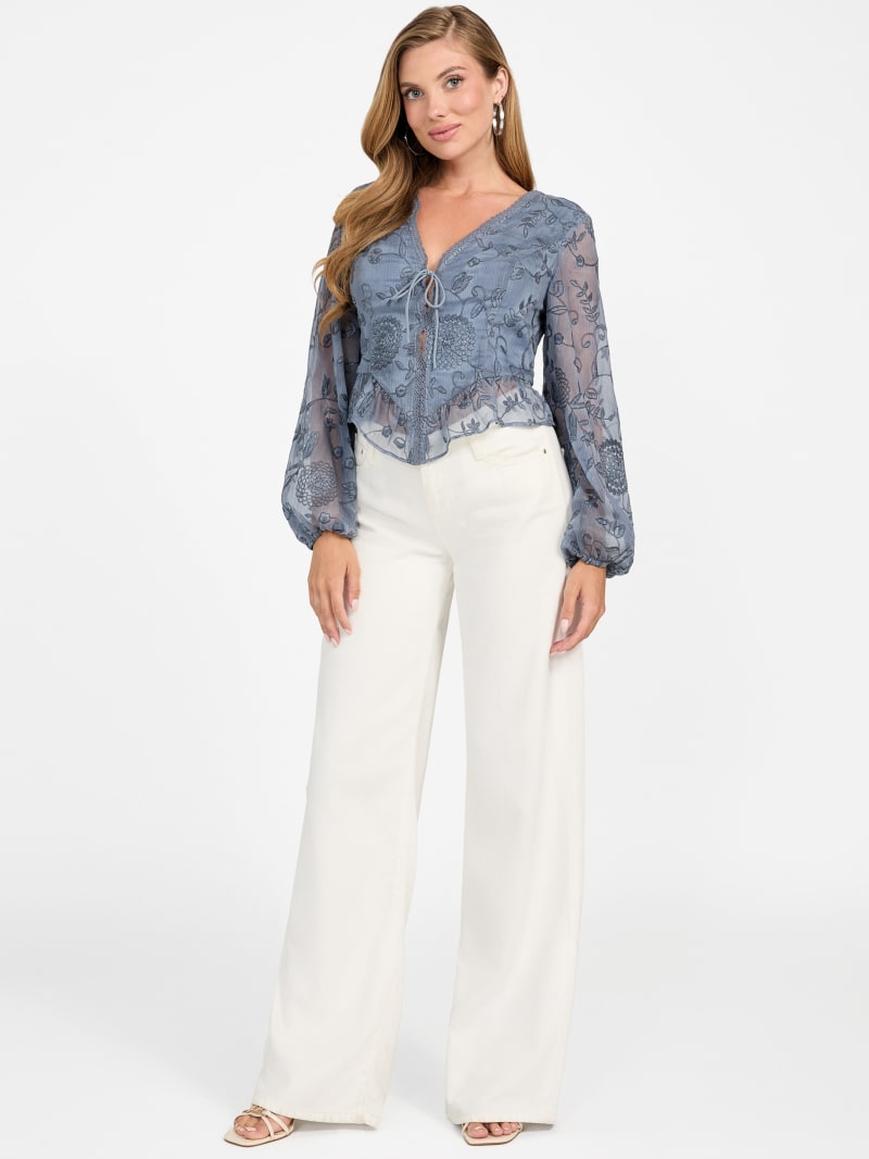 Seiah Tie-Front Top