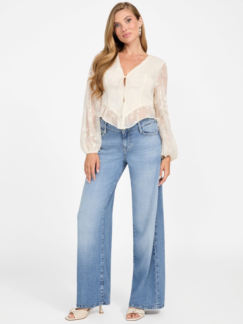 Seiah Tie-Front Top | GUESS Canada