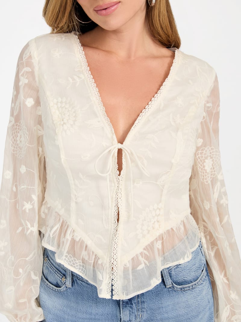 Seiah Tie-Front Top | GUESS