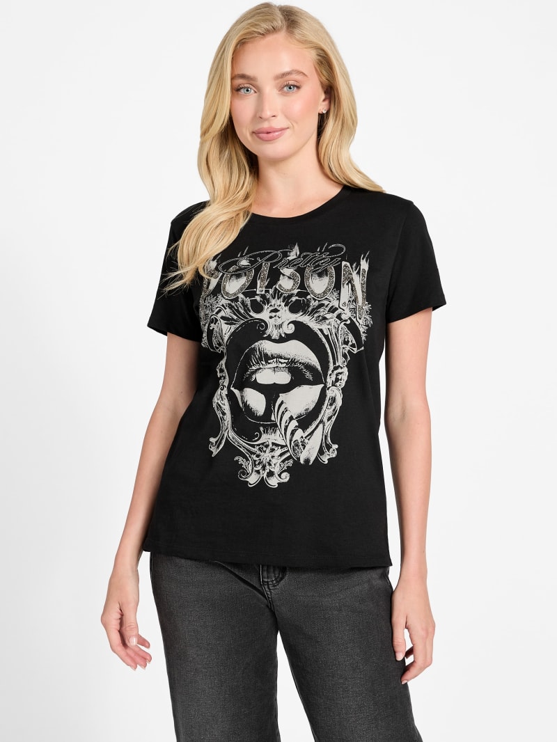 GUESS® Eco Poison Lips Easy Tee Women