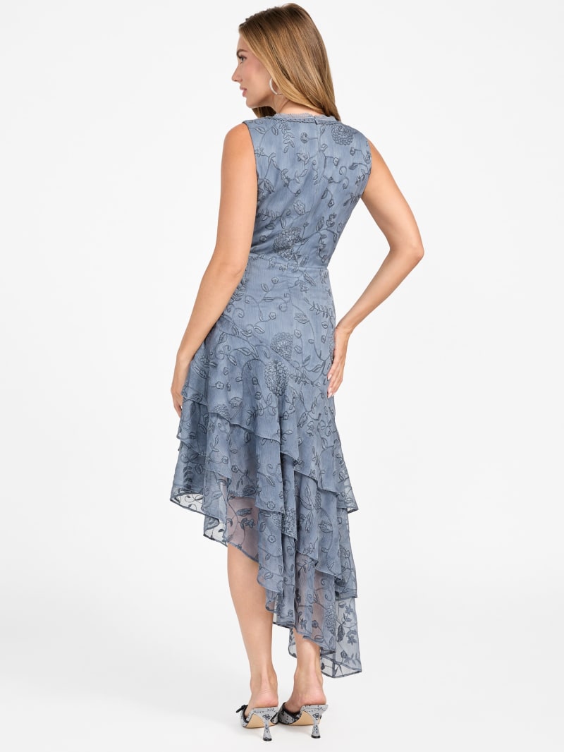 Loren Embossed Tiered Dress