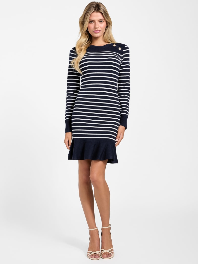Eco Helen Striped Sweater Dress
