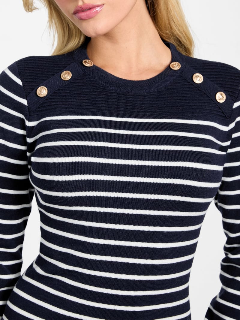 Eco Helen Striped Sweater Dress