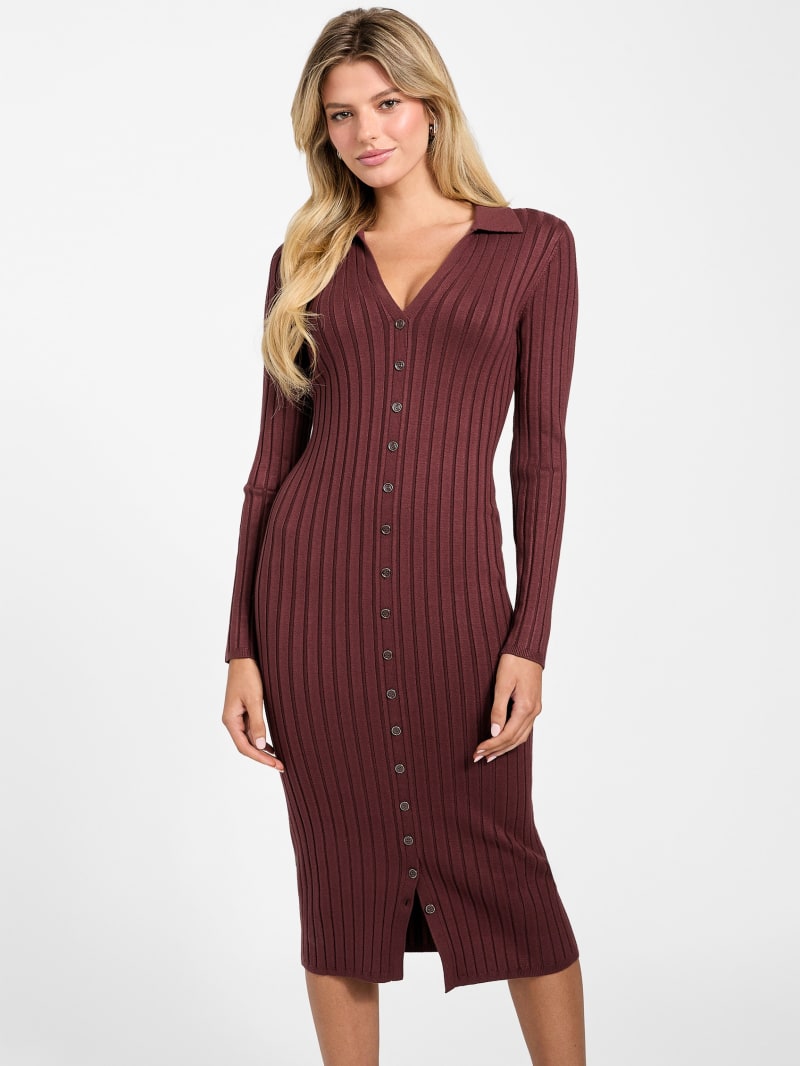 Eco Miranda Ribbed Sweater Dress